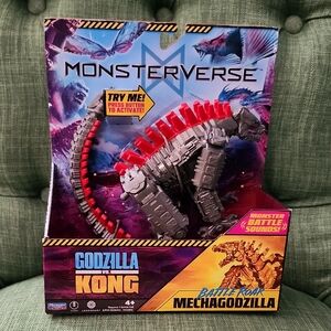 Battle Roar Mechagodzilla Toy - Gray and Red
